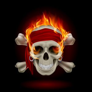 Flaming scull